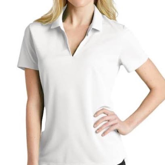 Nike golf dri fit micro pique stretchy soft white shirt - Picture 1 of 9